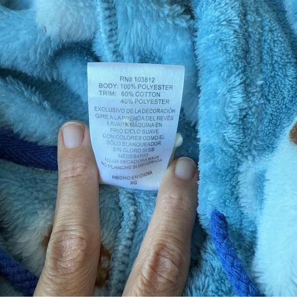 Women’s Munki Munki Hot Cocoa Fleece Onesie Sz XL Hoodie, Smooth Zipper EUC - Picture 6 of 6